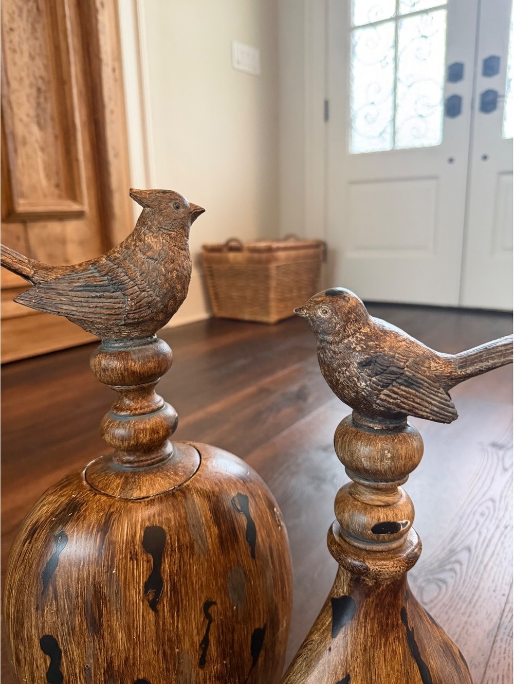 Home Decor | Bird Decorative Accent Sculptures – Brown & Black Finish | 1137 - Picture 2 of 7